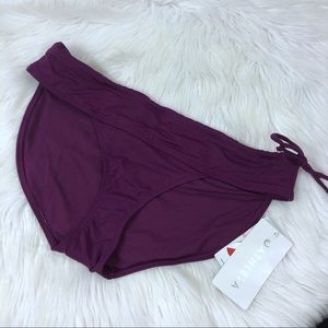 Athleta Side Tie Exotic Fuschia Swim Bottoms